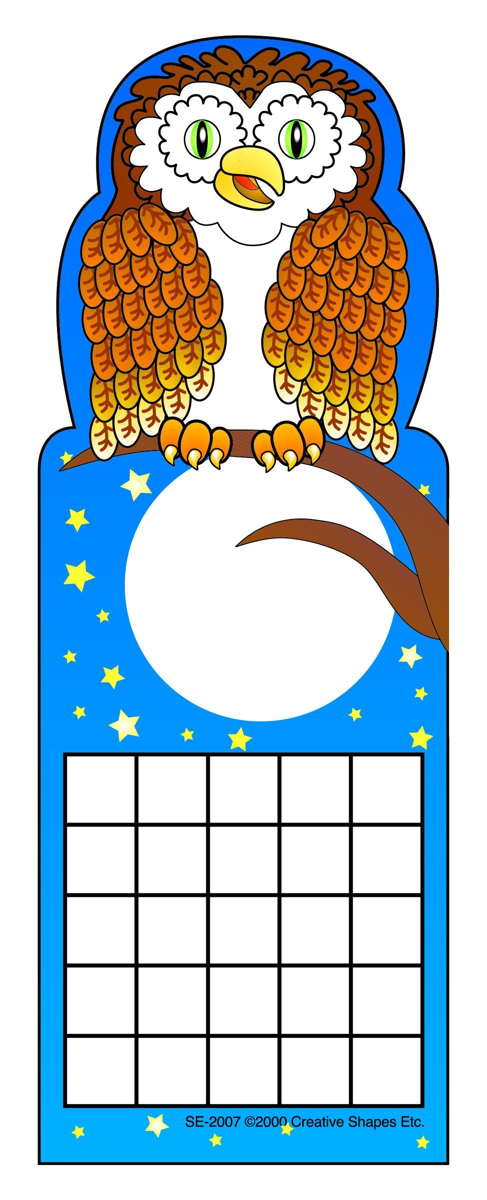 SHAPES ETC. Personal Incentive Chart - Owl