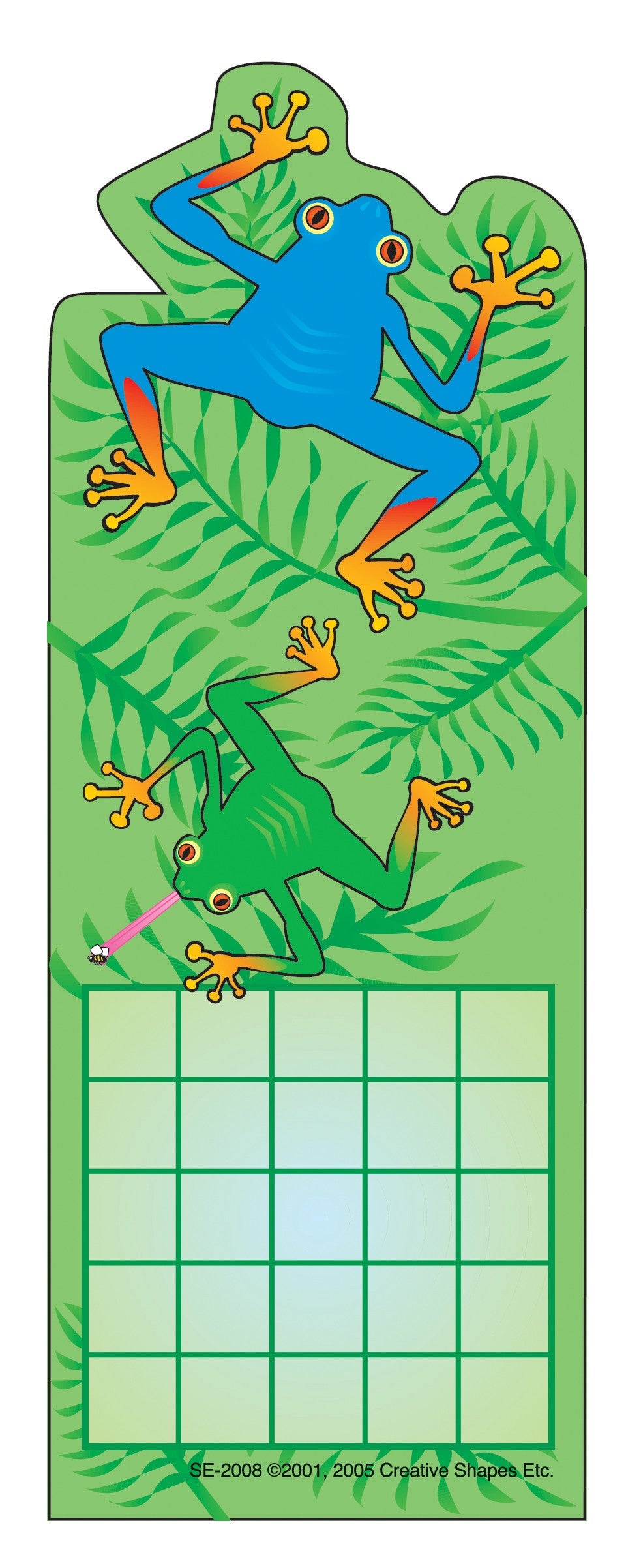 SHAPES ETC. Personal Incentive Chart - Tree Frog