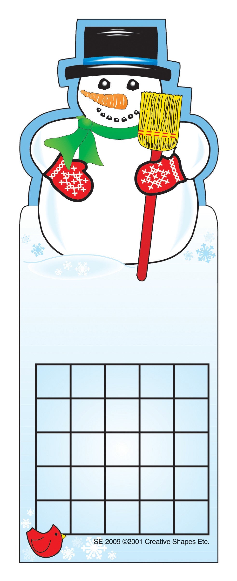 SHAPES ETC. Personal Incentive Chart - Snowman