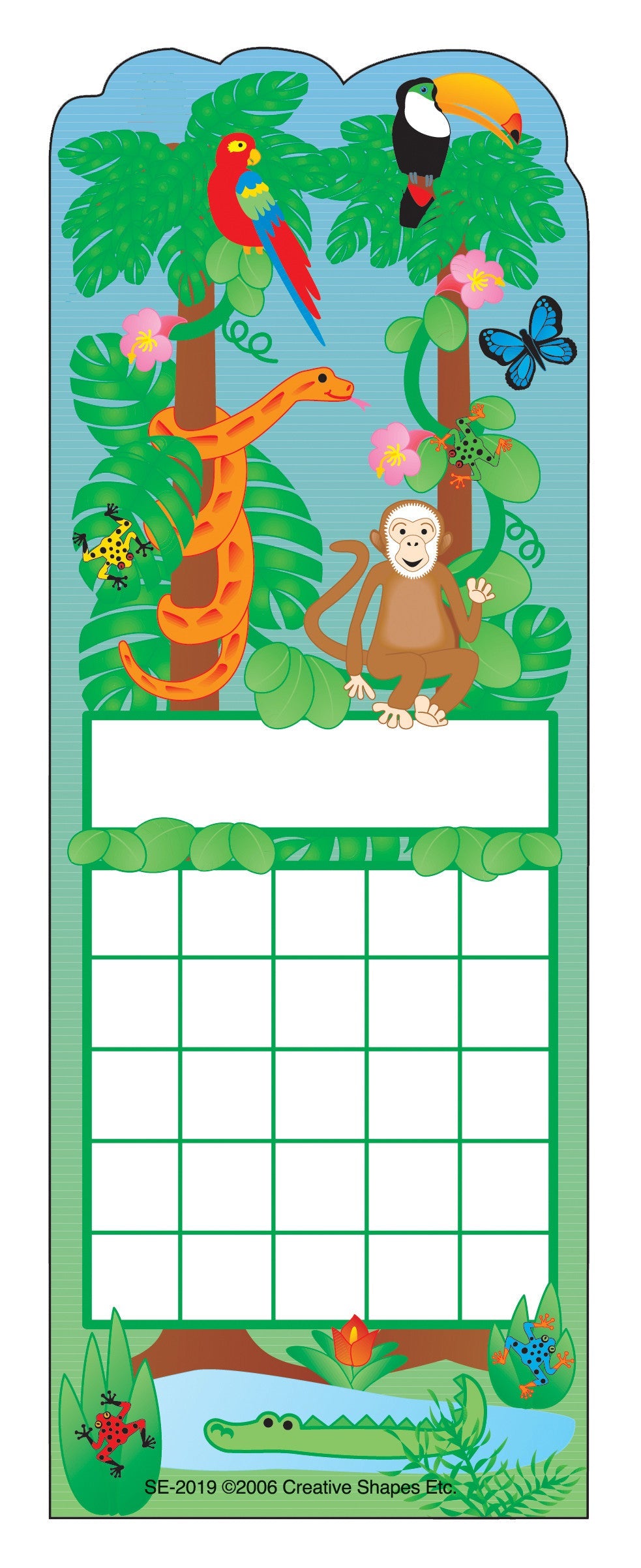 SHAPES ETC. Personal Incentive Chart - Rainforest