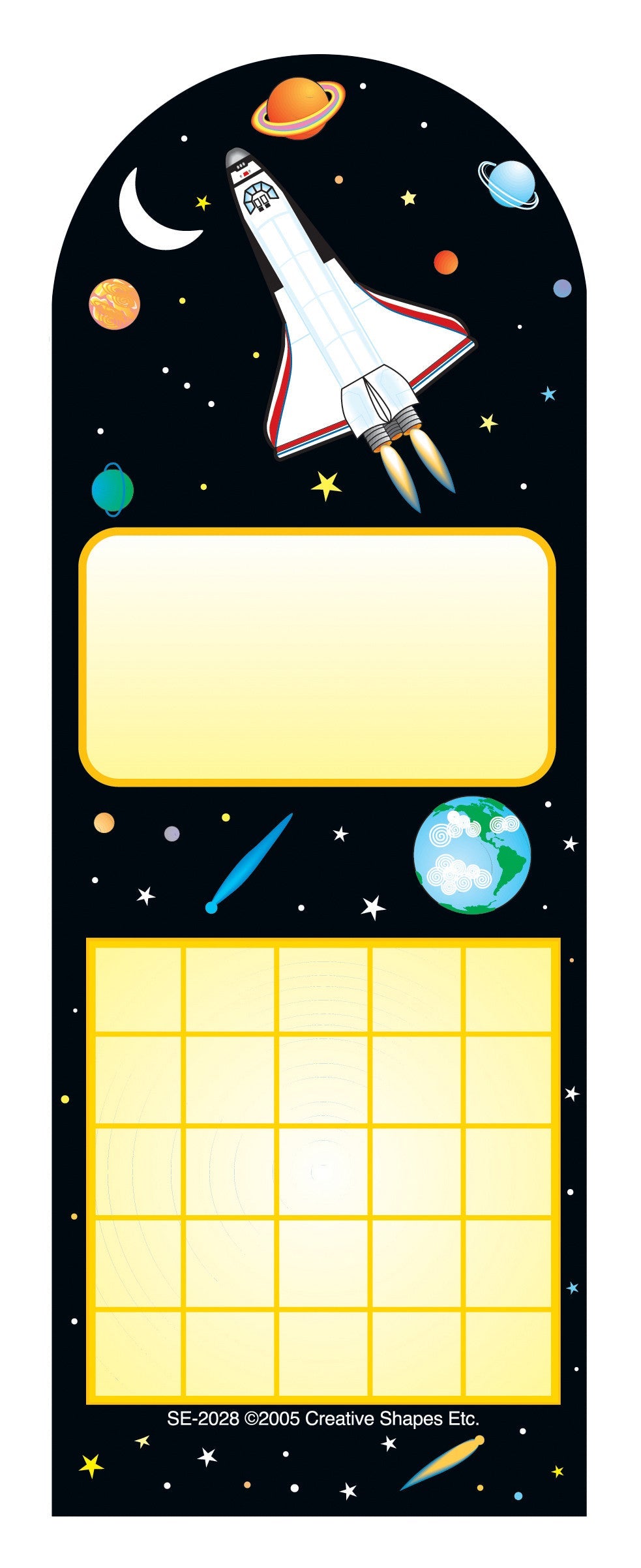 SHAPES ETC. Personal Incentive Chart - Space