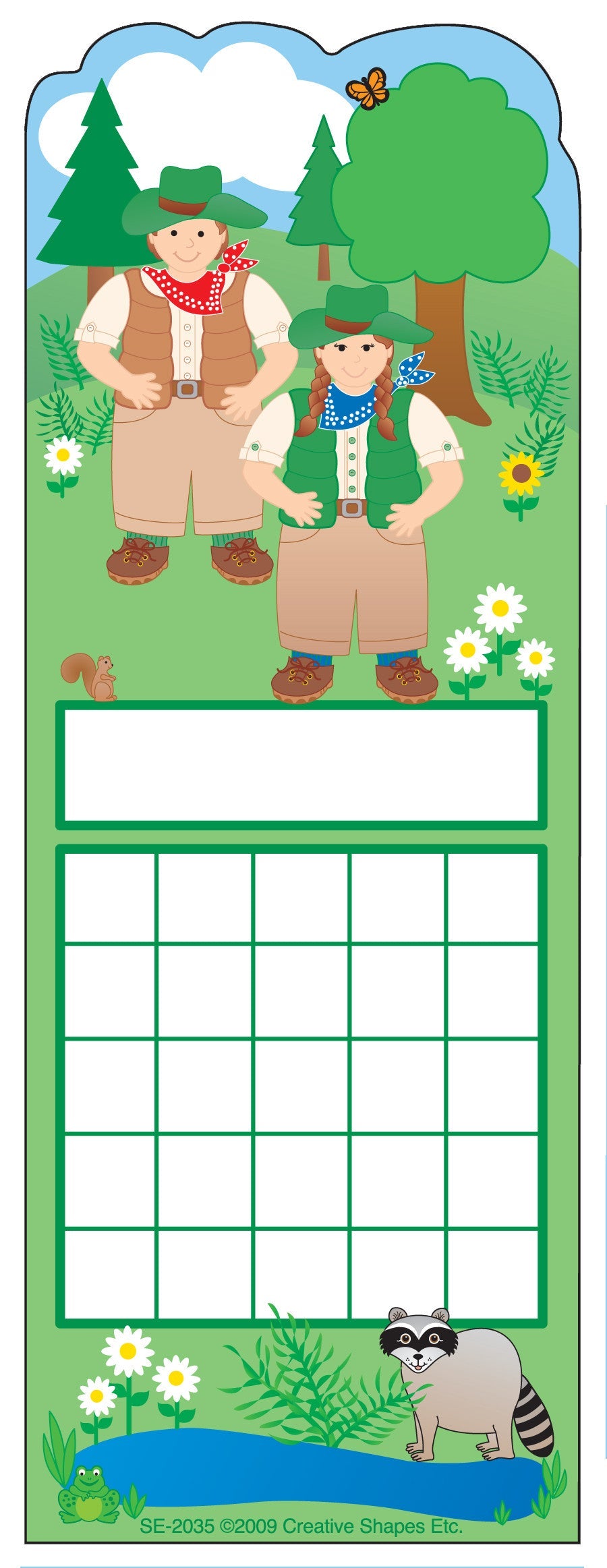 SHAPES ETC. Personal Incentive Chart - Camper