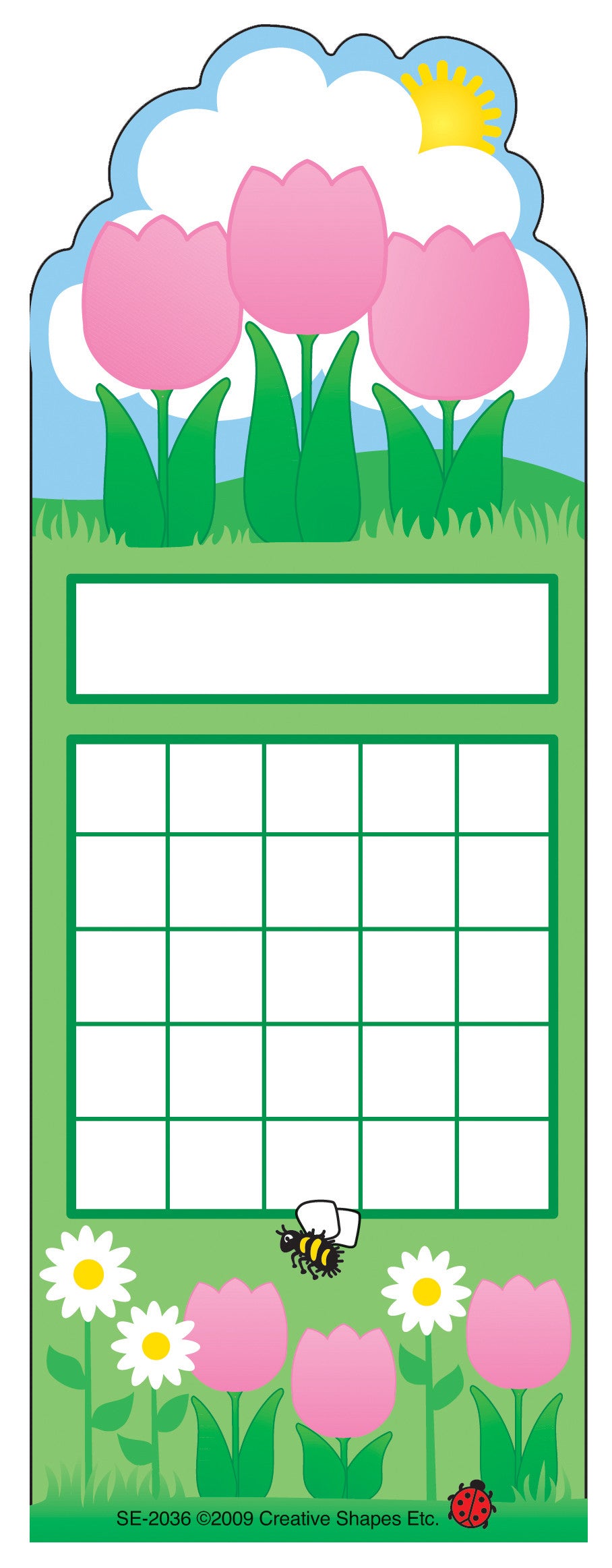 SHAPES ETC. Personal Incentive Chart - Spring Flower