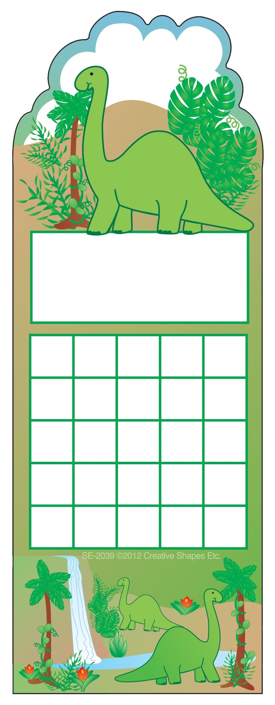 SHAPES ETC. Personal Incentive Chart - Dinosaur