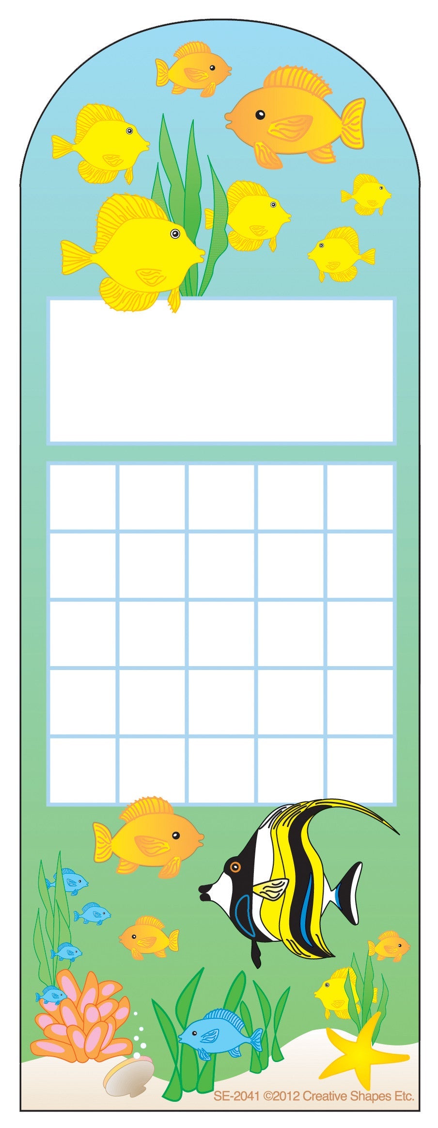 SHAPES ETC. Personal Incentive Chart - Aquarium