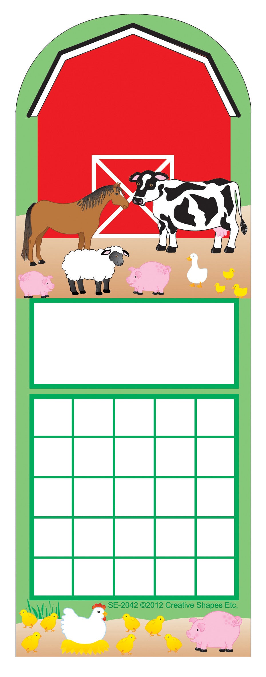 SHAPES ETC. Personal Incentive Chart - Farm Animals