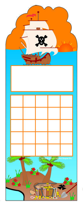 SHAPES ETC. Personal Incentive Chart - Pirate