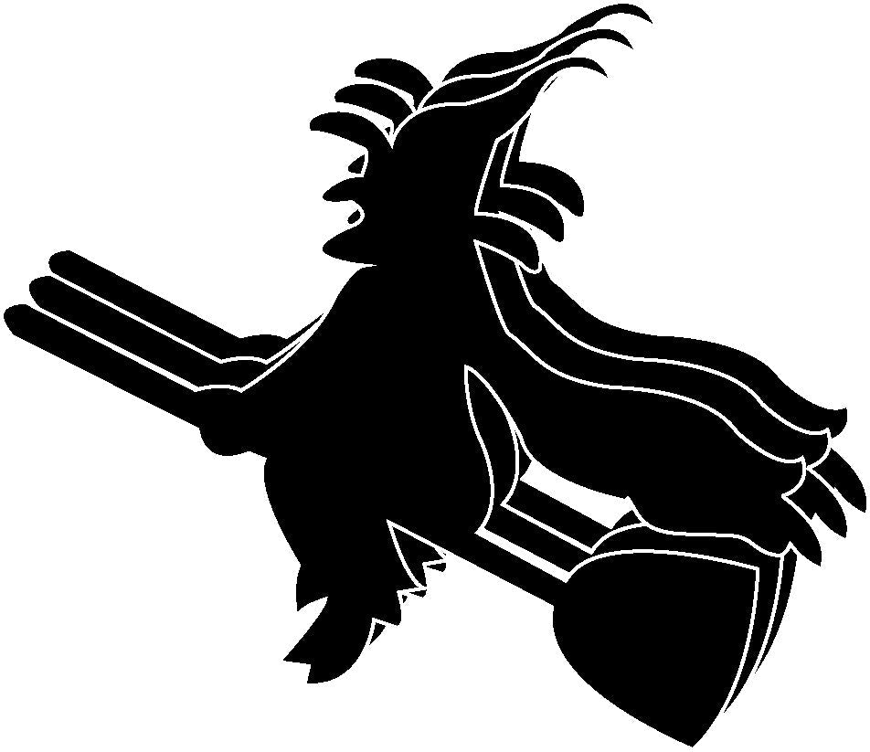 SHAPES ETC. Small Single Color Cut-Out - Witch