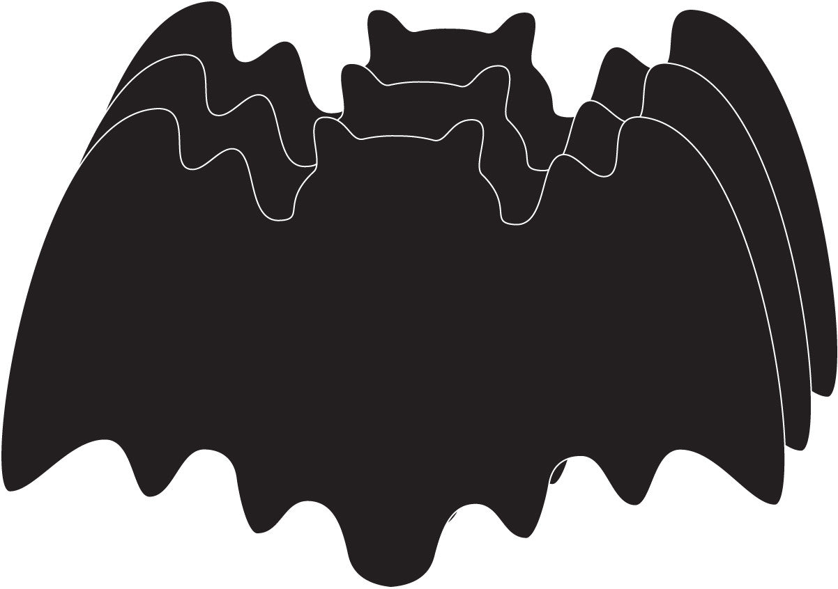 SHAPES ETC. Small Single Color Cut-Out - Bat