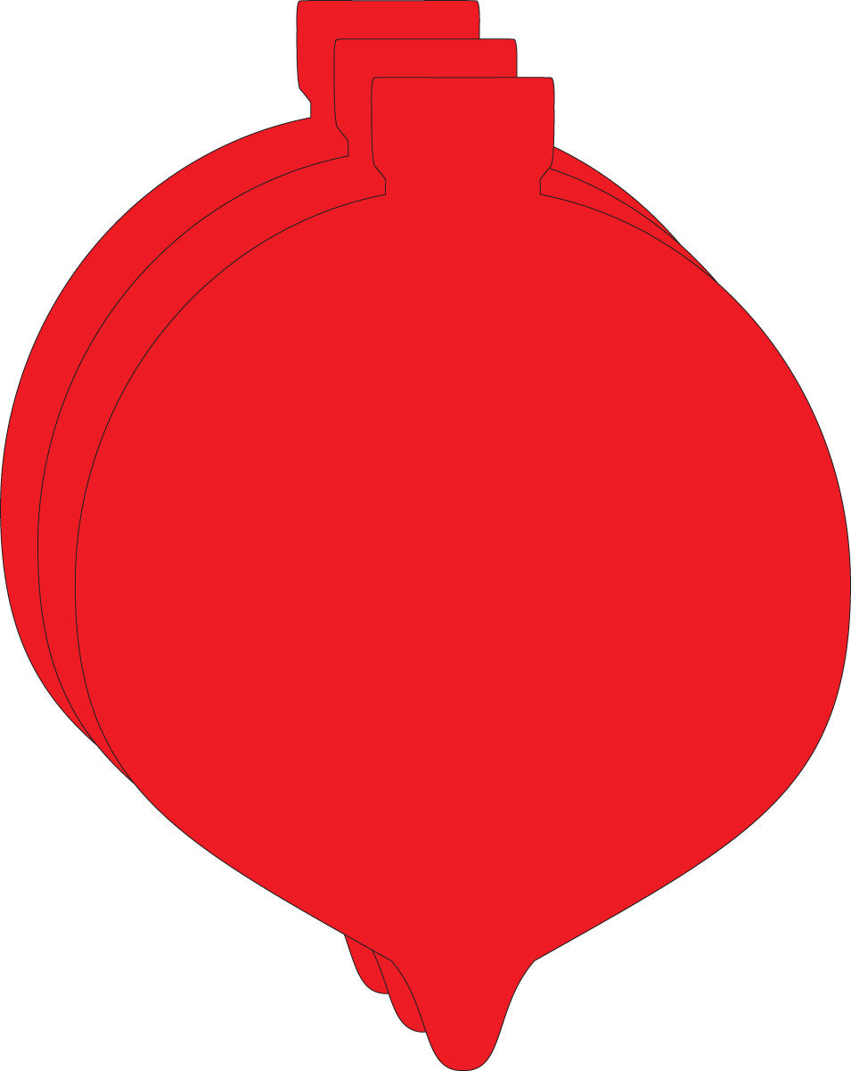 SHAPES ETC. Small Single Color Cut-Out - Ornament