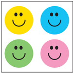 SHAPES ETC. Incentive Stickers - Smile (Pack of 1728)
