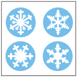 SHAPES ETC. Incentive Stickers - Snowflake (Pack of 1728)
