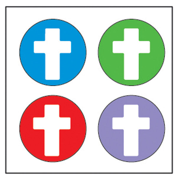 SHAPES ETC. Incentive Stickers - Cross (Pack of 1728)