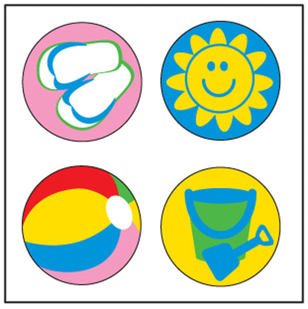 SHAPES ETC. Incentive Stickers - Beach (SE-2531)