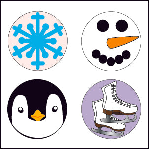 SHAPES ETC. Incentive Stickers - Winter