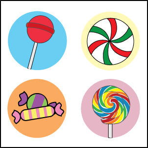 SHAPES ETC. Incentive Stickers - Candy