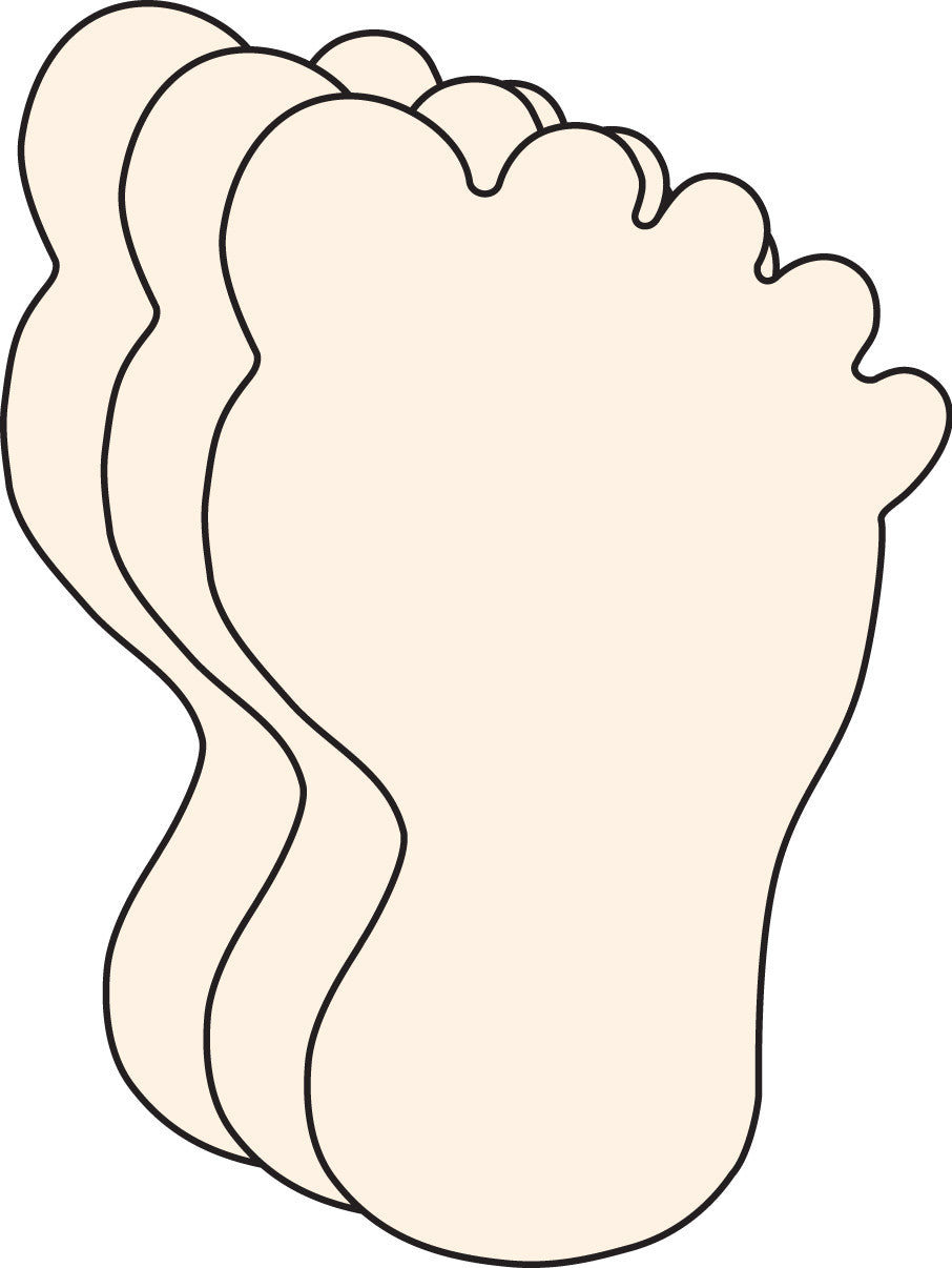 SHAPES ETC. Single Color Cut Out - Foot