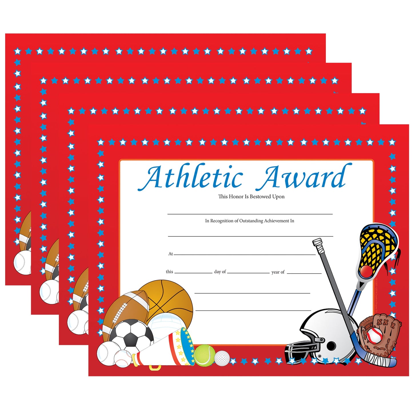 SHAPES ETC. Recognition Certificate - Athletic Award