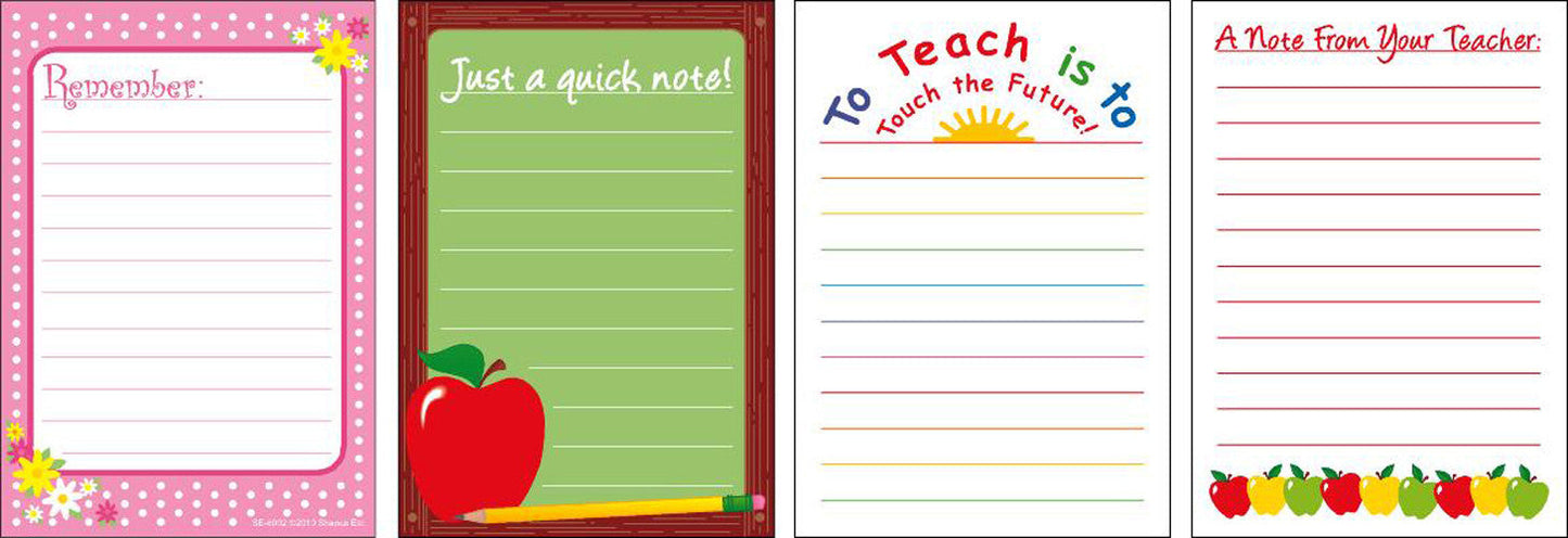 SHAPES ETC. Quick Notes! - Set of 4