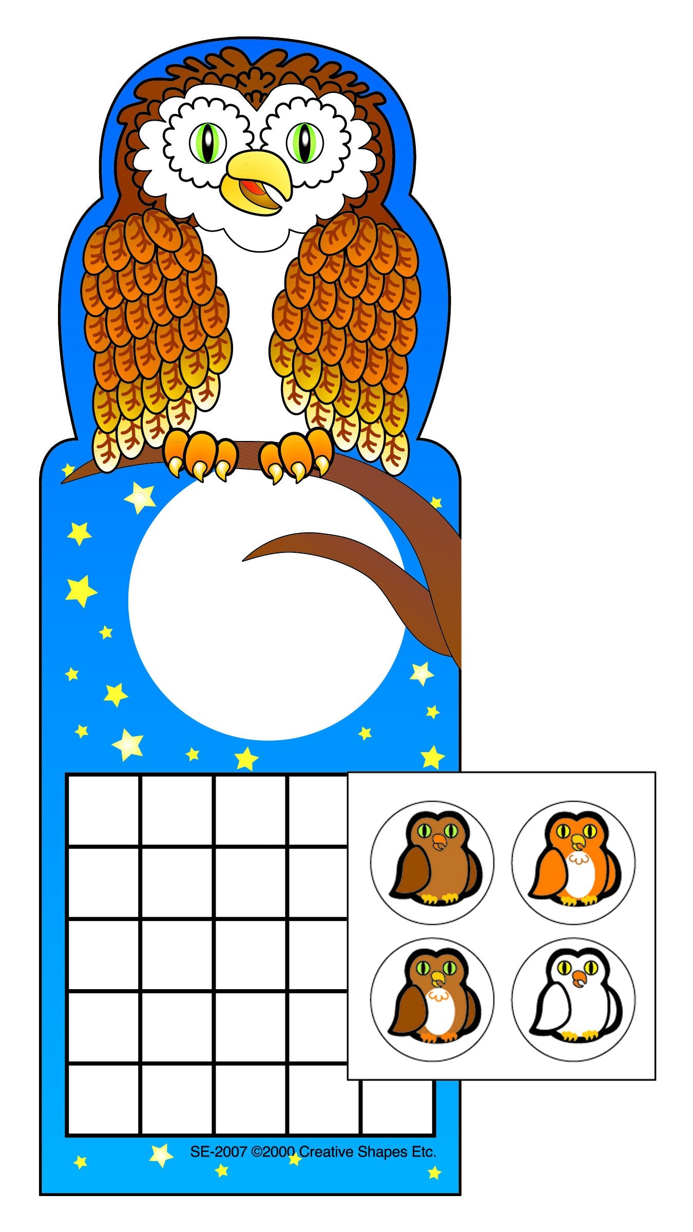 SHAPES ETC. Incentive Sticker Set - Owl