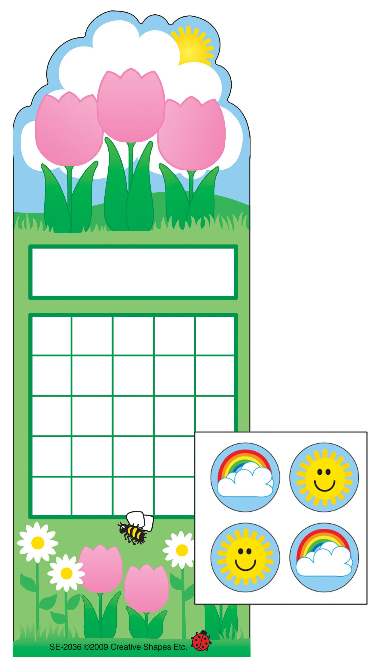 SHAPES ETC. Incentive Sticker Set - Spring Flowers