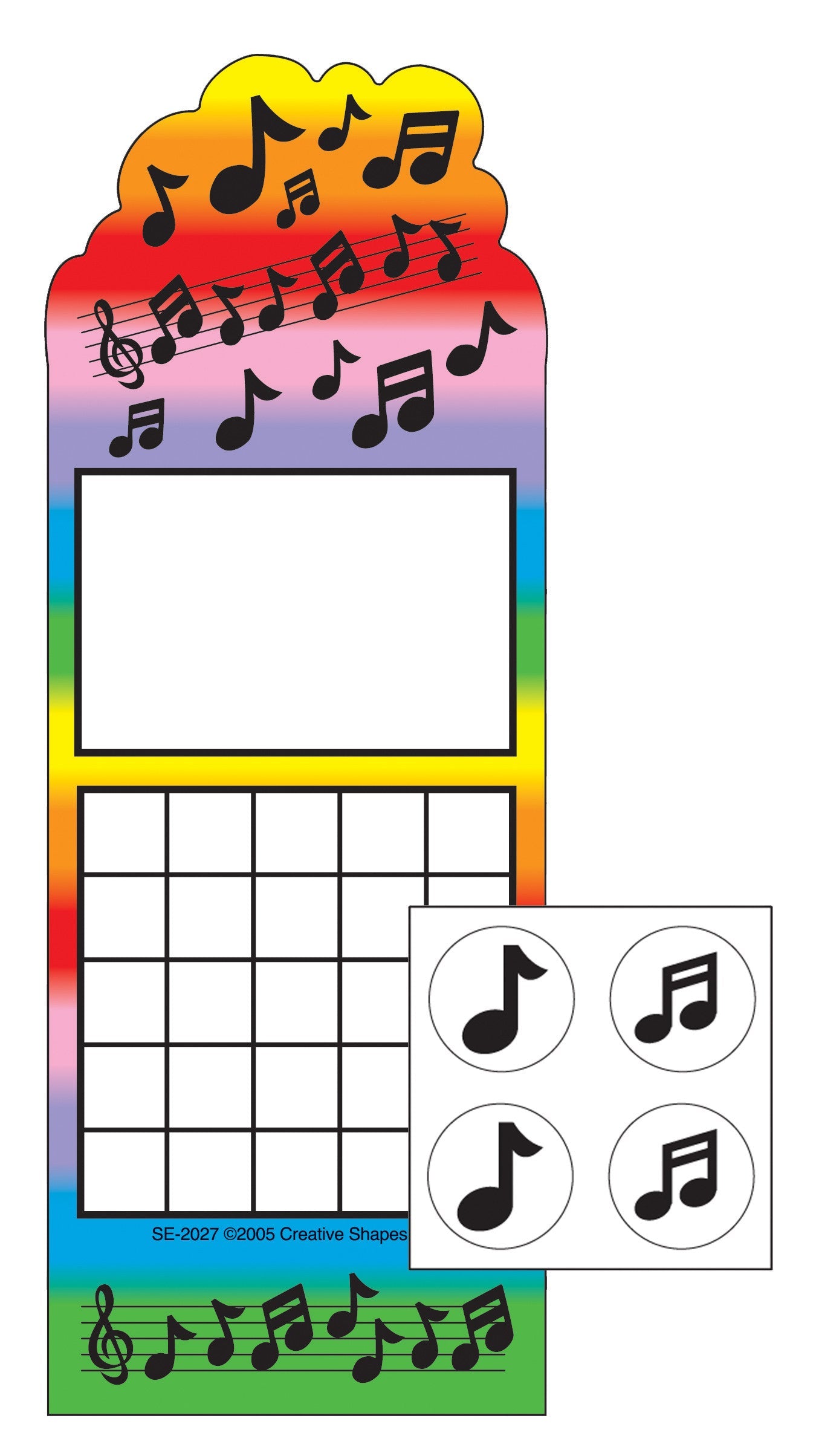 SHAPES ETC. Incentive Sticker Set - Music