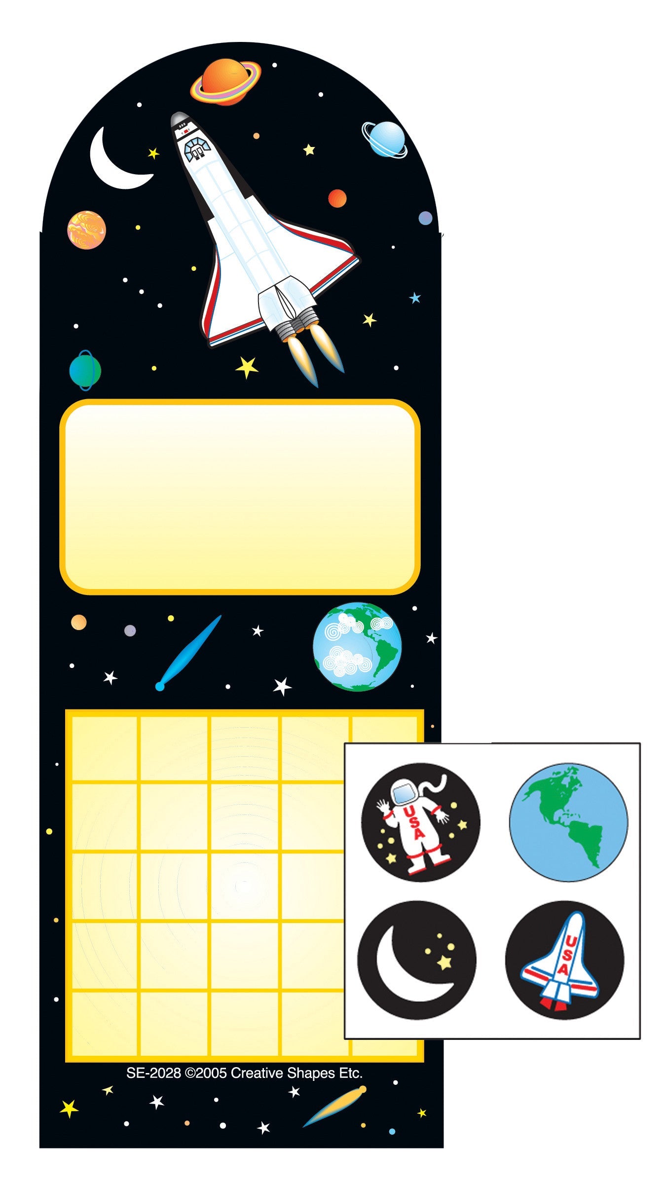 SHAPES ETC. Incentive Sticker Set - Space