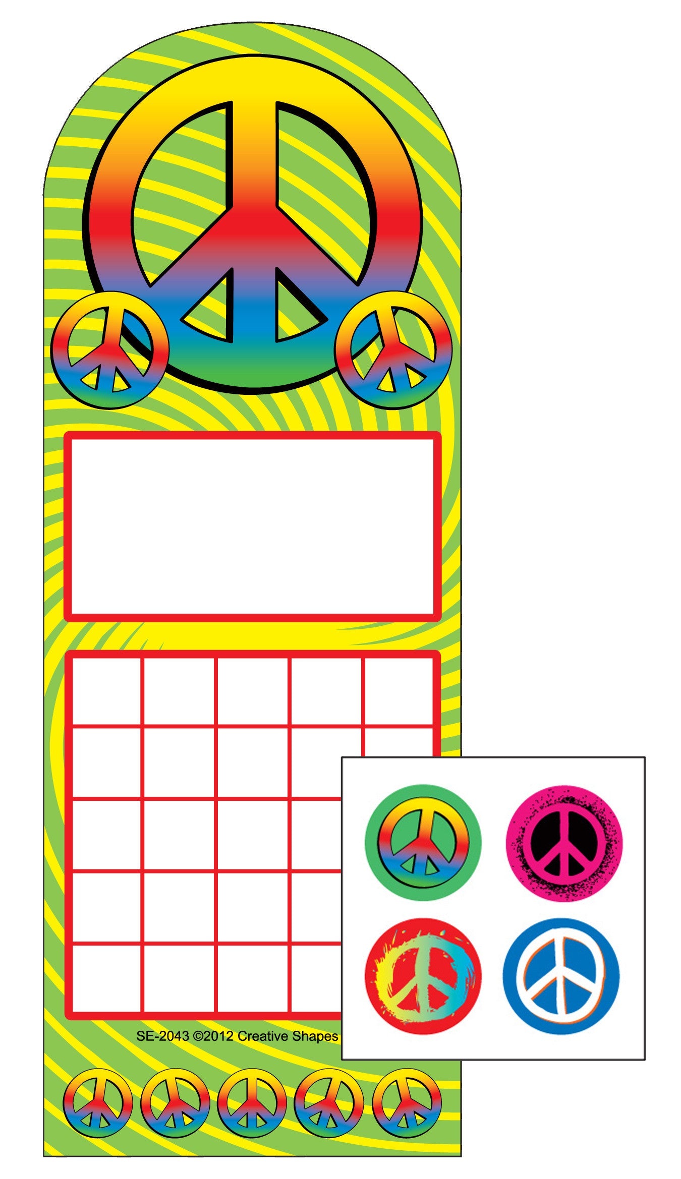SHAPES ETC. Incentive Sticker Set - Peace
