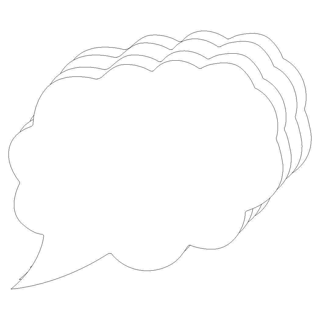 SHAPES ETC. Think Cloud Small Single Color Creative Cut-Outs- 3”
