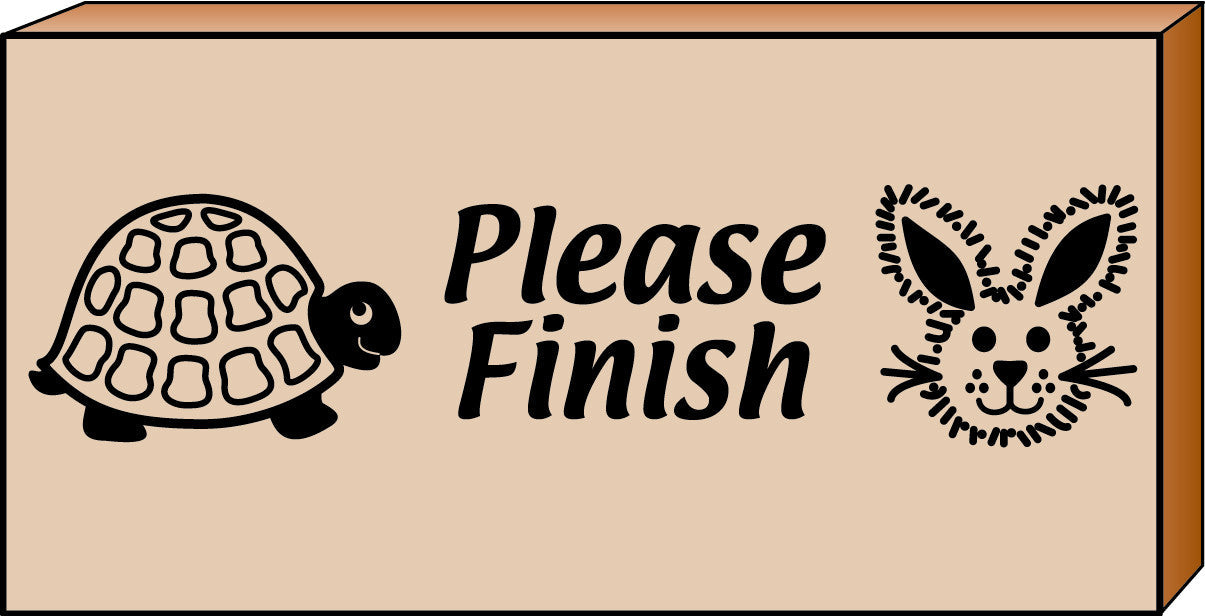 SHAPES ETC. Teacher's Stamp - Please Finish