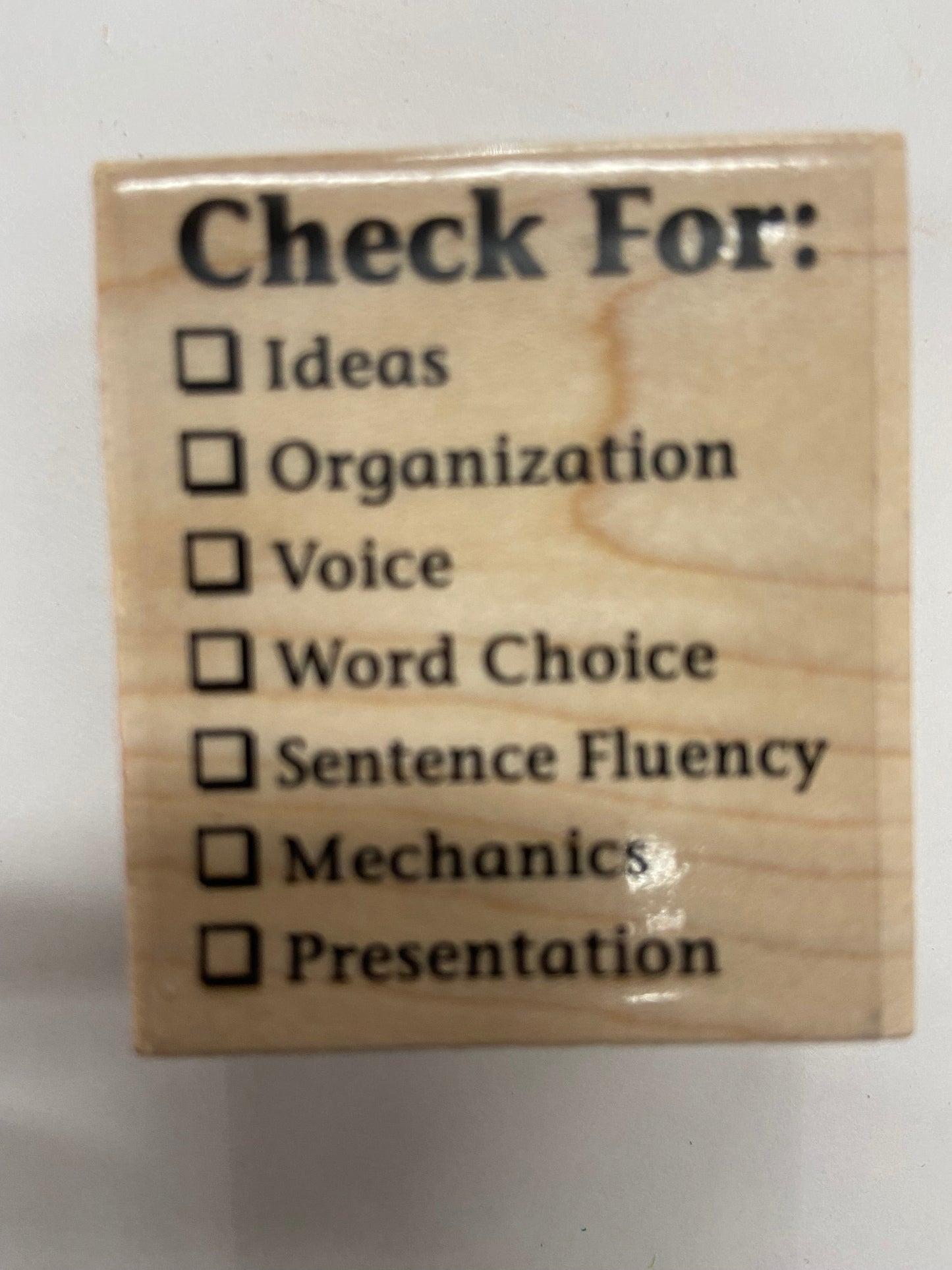 SHAPES ETC. Teacher's Stamp - Check For