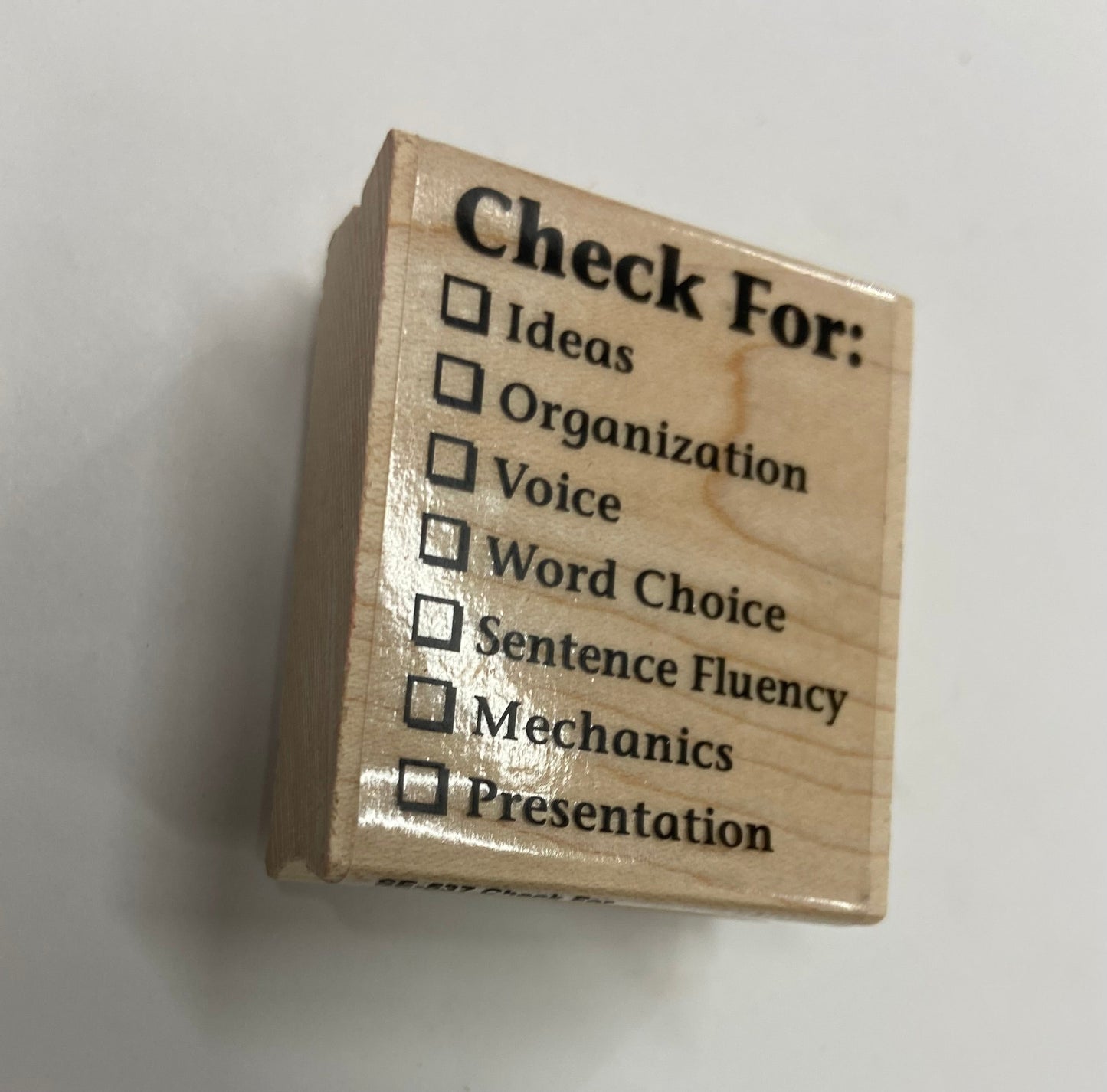 SHAPES ETC. Teacher's Stamp - Check For