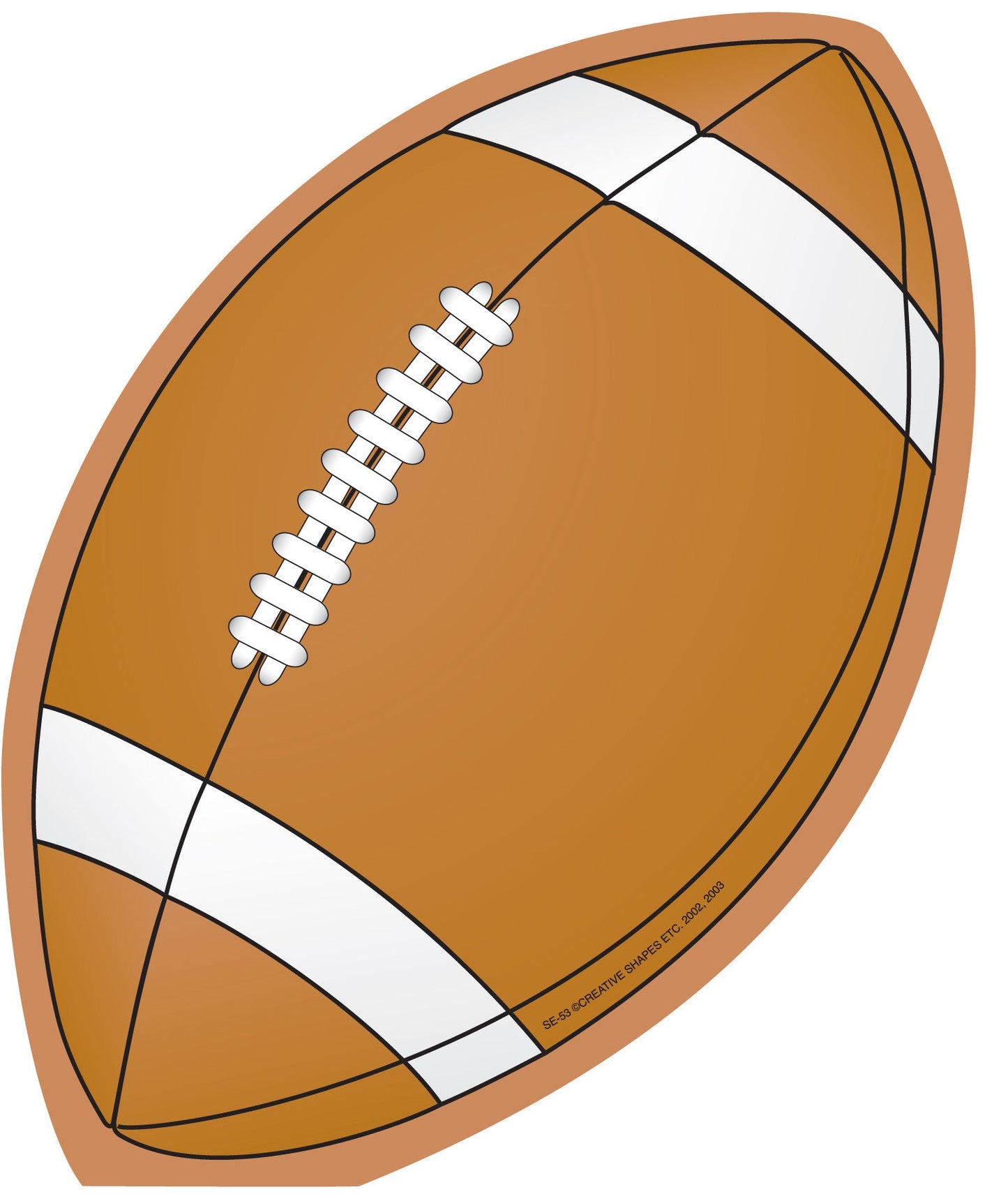 SHAPES ETC. Large Notepad - Football