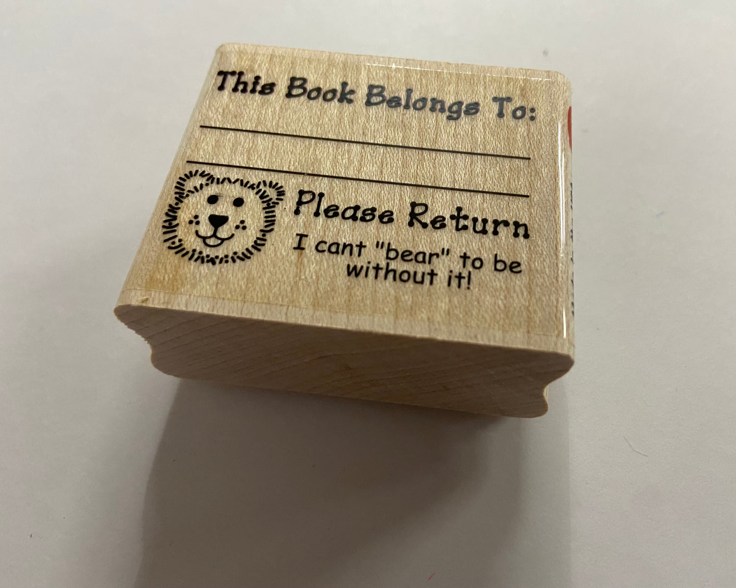 SHAPES ETC. Teacher's Stamp - Bear Book Belongs