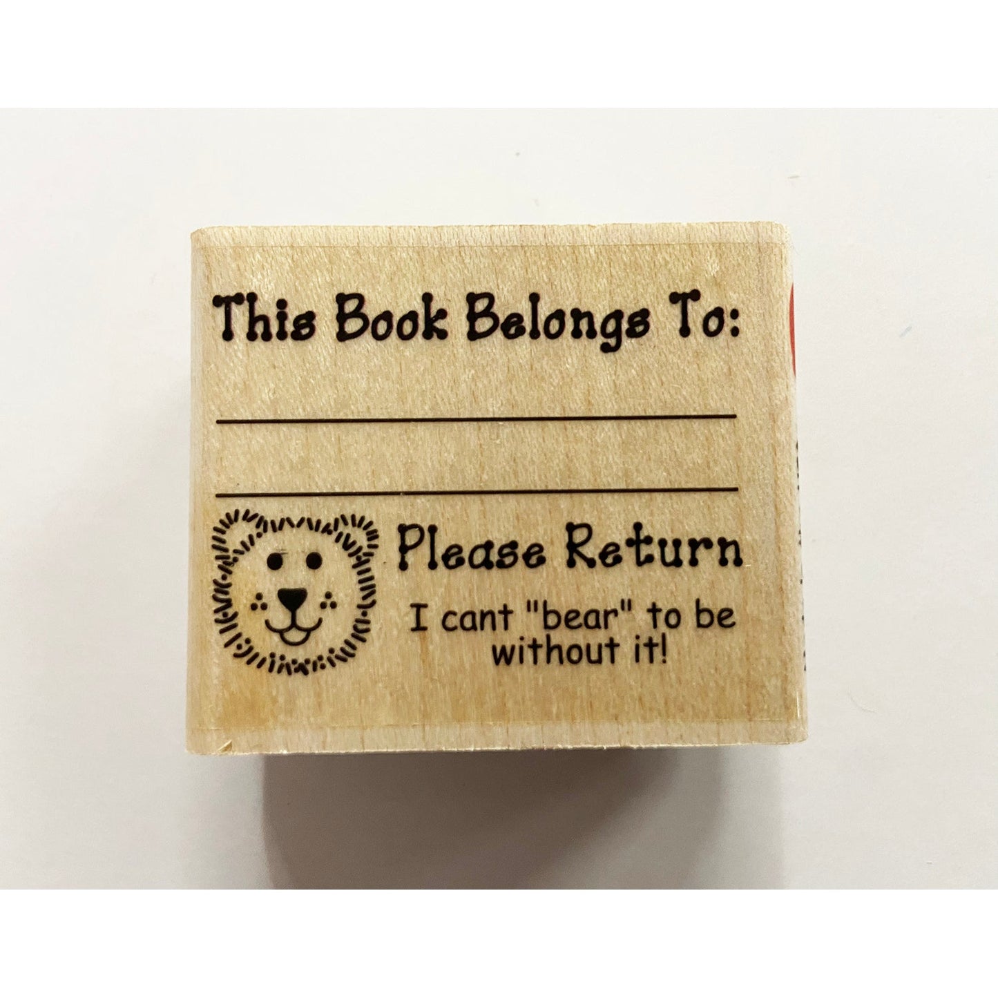 SHAPES ETC. Teacher's Stamp - Bear Book Belongs