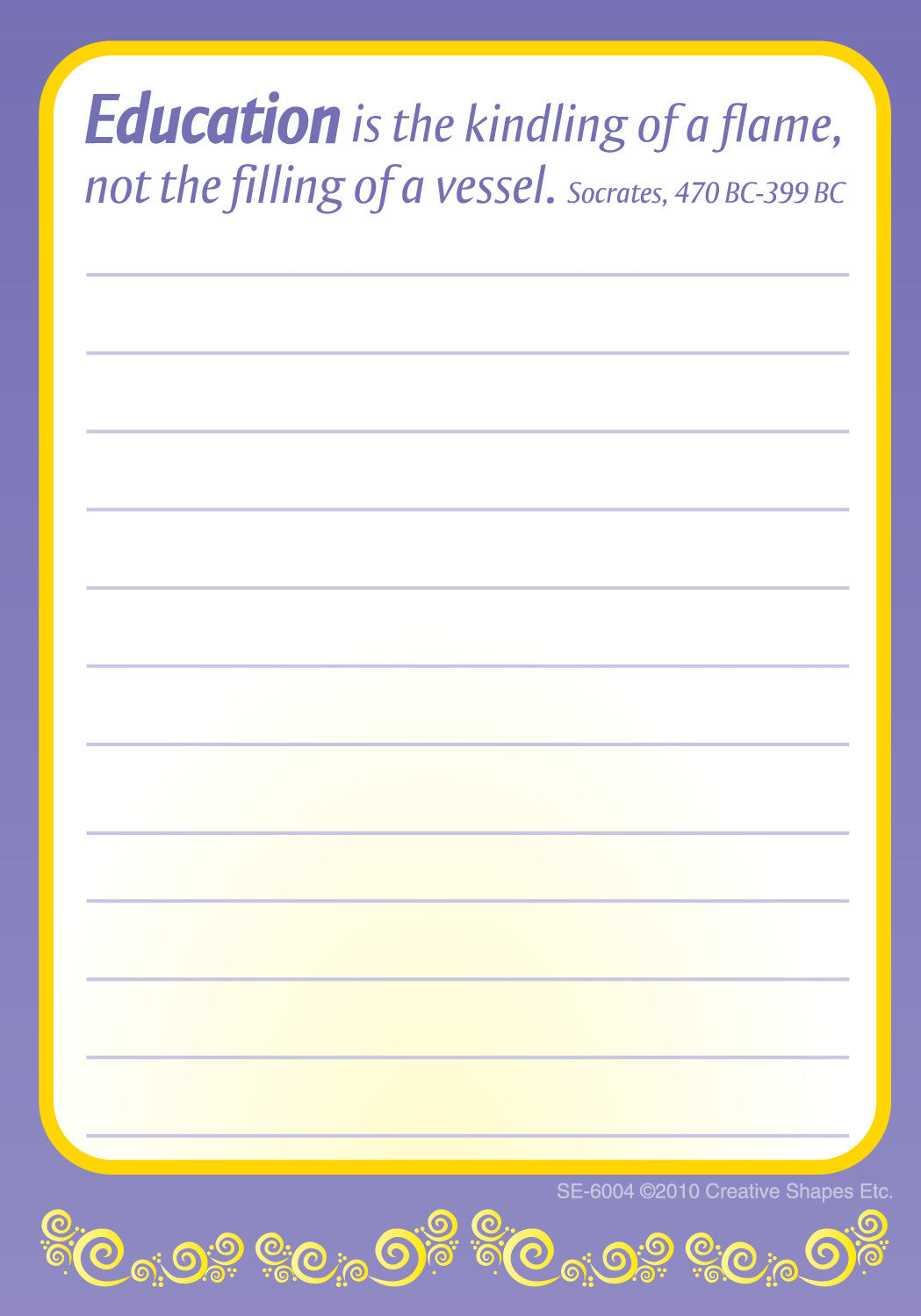SHAPES ETC. Notes & Quotes - Education Is...