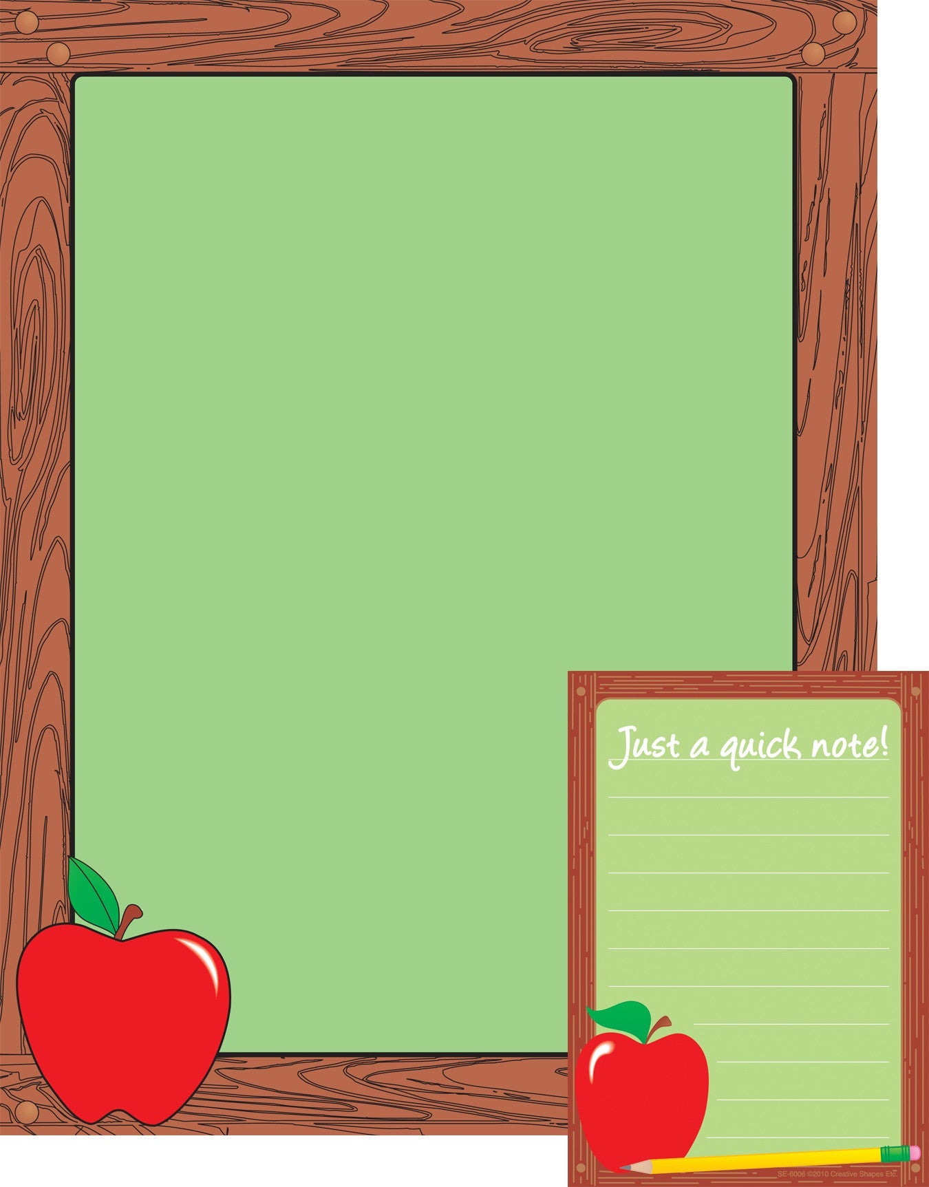 SHAPES ETC. Notes & Quotes Writing Set - A Quick Note...