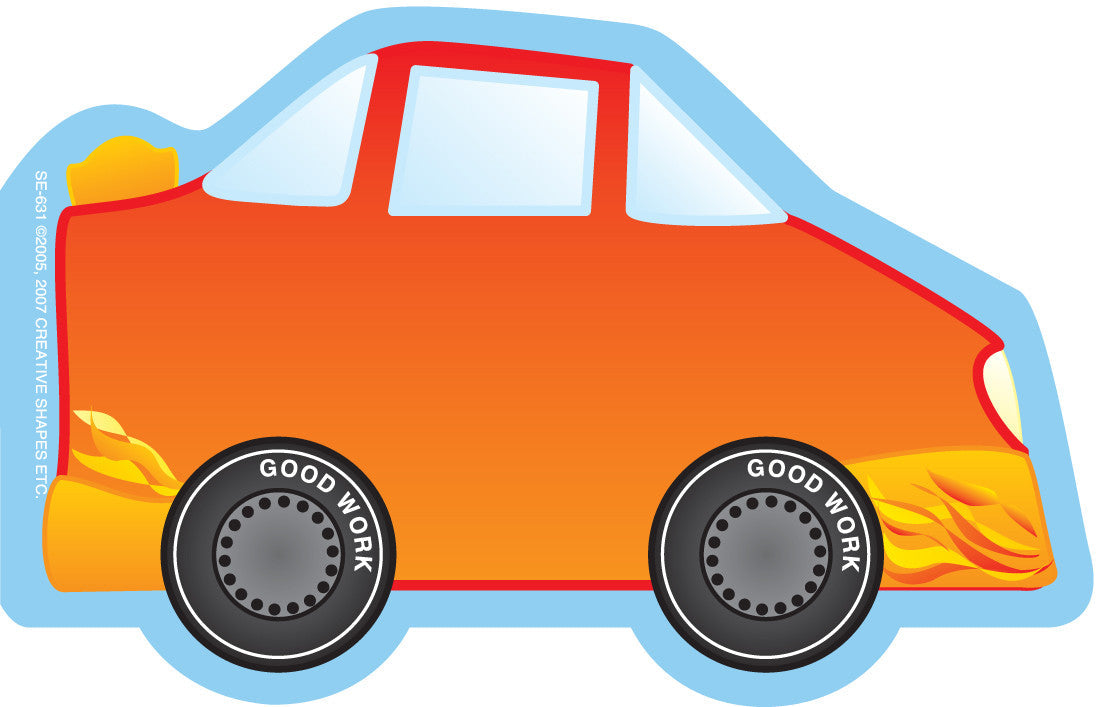 SHAPES ETC. Mini Notepad - Race Car