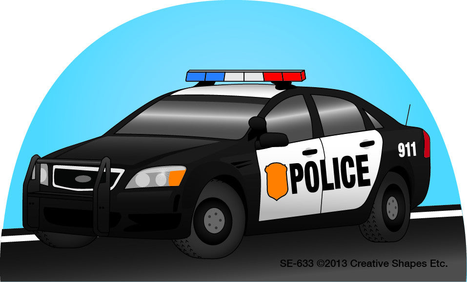 SHAPES ETC. Mini Notepad - Police Car