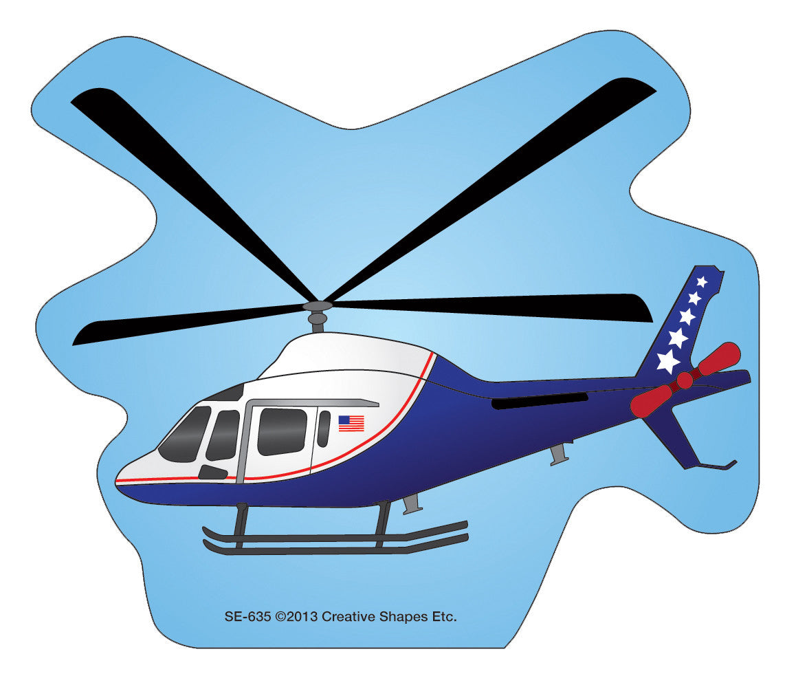 SHAPES ETC. Mini Notepad - Helicopter