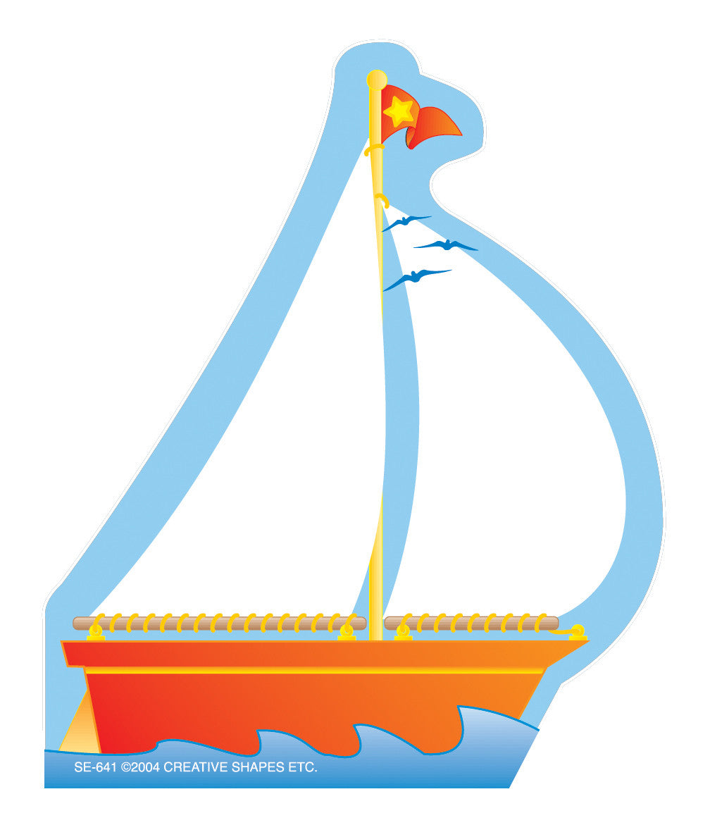 SHAPES ETC. Mini Notepad - Sailboat