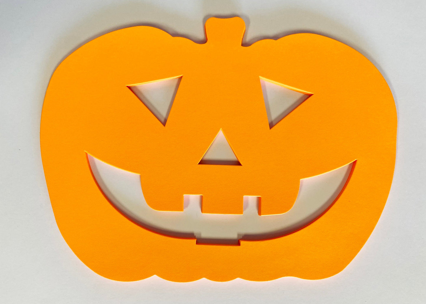 SHAPES ETC. Jack O Lantern Bright Neon Single Color Super Cut-Outs- 8” x 10”