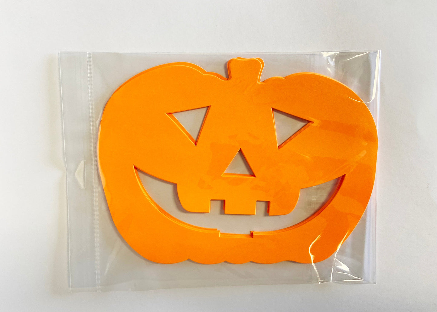 SHAPES ETC. Jack O Lantern Bright Neon Single Color Super Cut-Outs- 8” x 10”