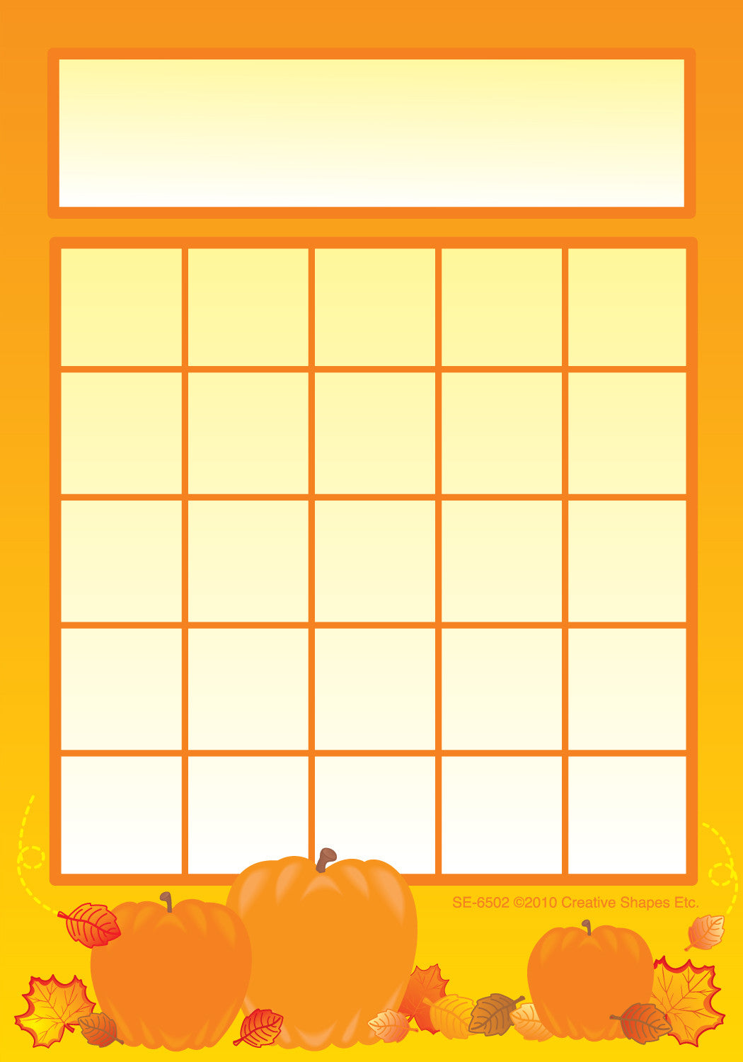 SHAPES ETC. Progress Pads - Pumpkins