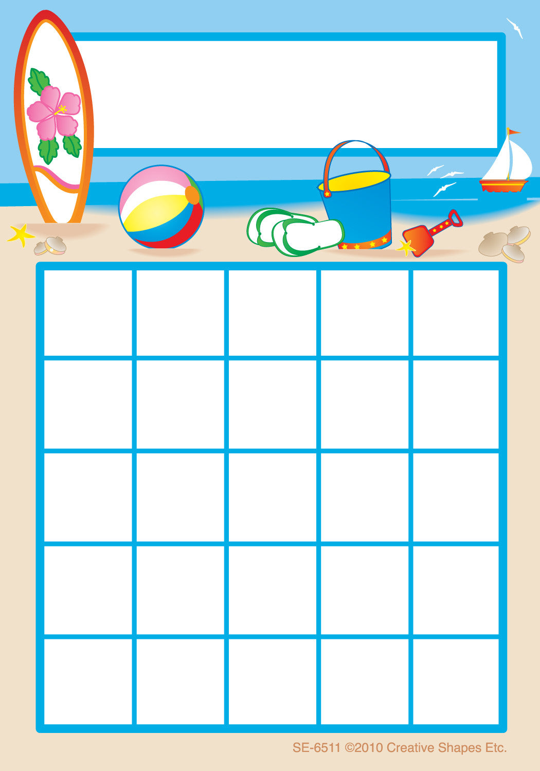 SHAPES ETC.Progress Pads - Beach