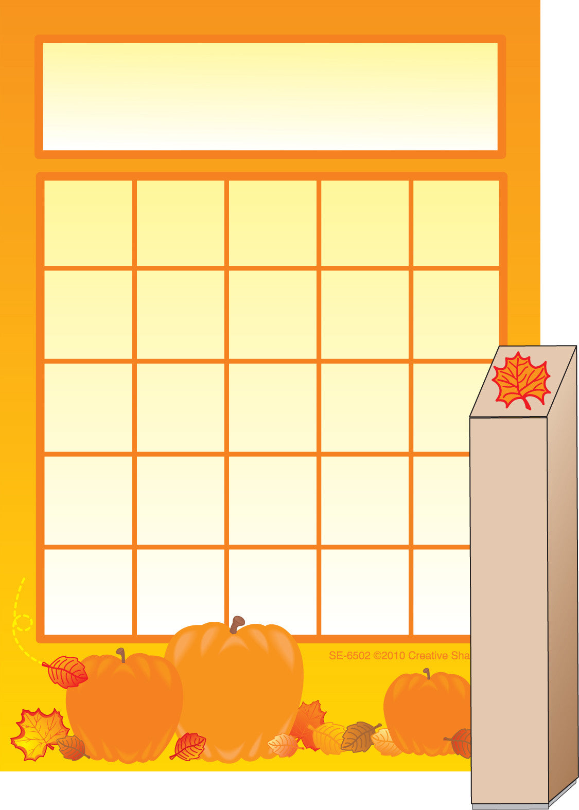 SHAPES ETC. Progress Pad/ Stamps Set - Pumpkin