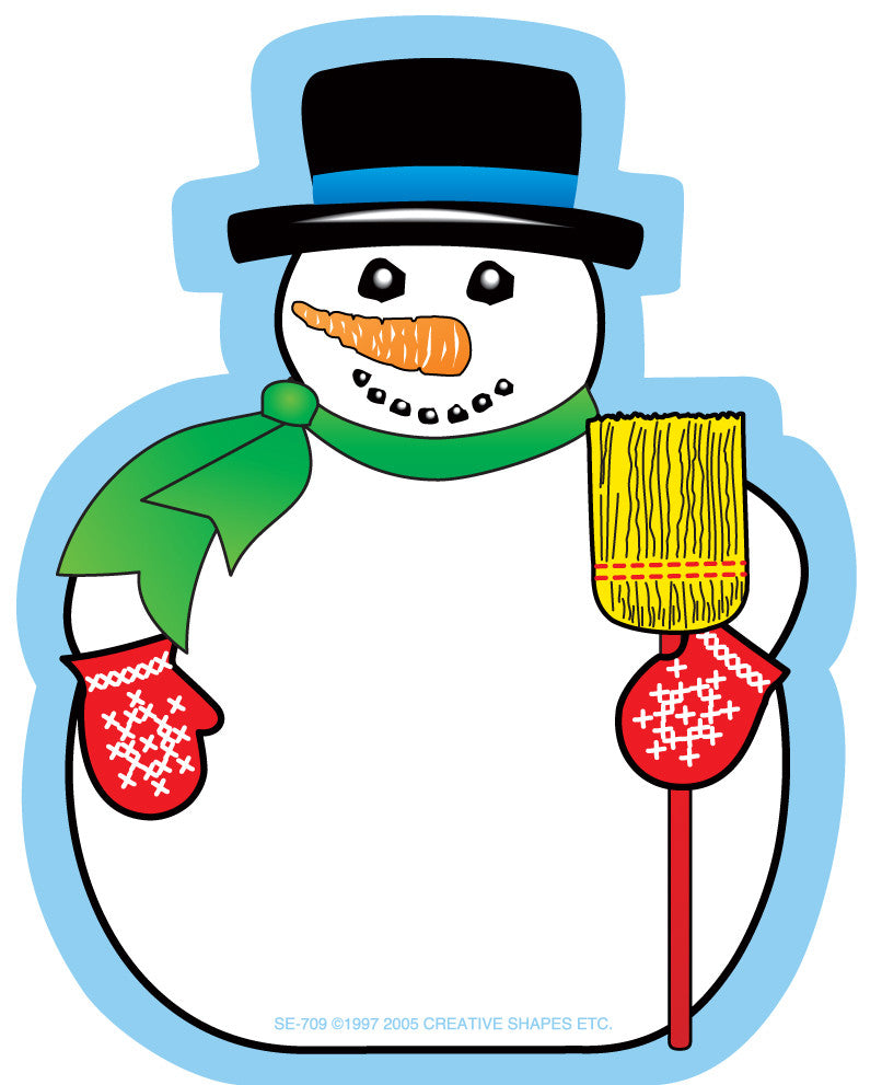 SHAPES ETC. Mini Notepad - Snowman
