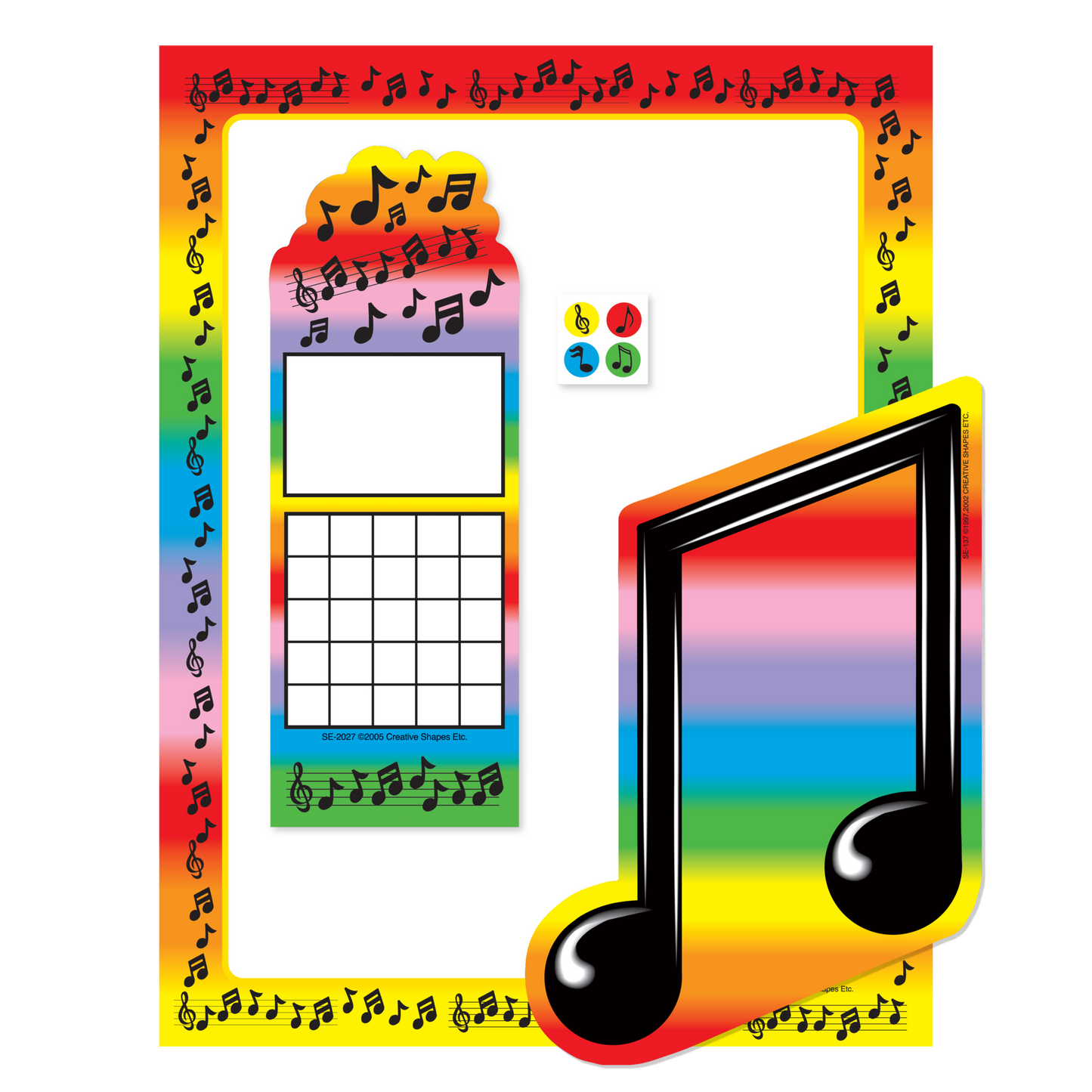 SHAPES ETC. Stationery Set - Musical Note