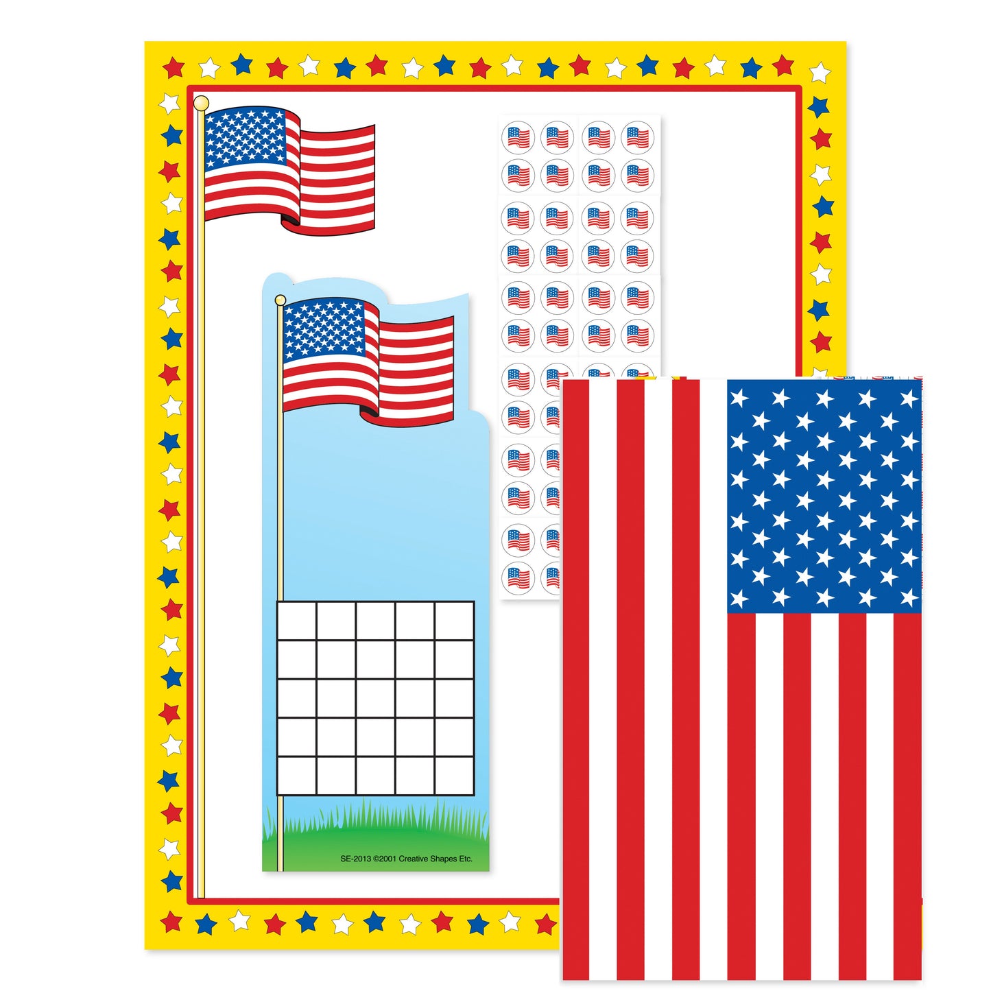 SHAPES ETC. Stationery Set - Flag