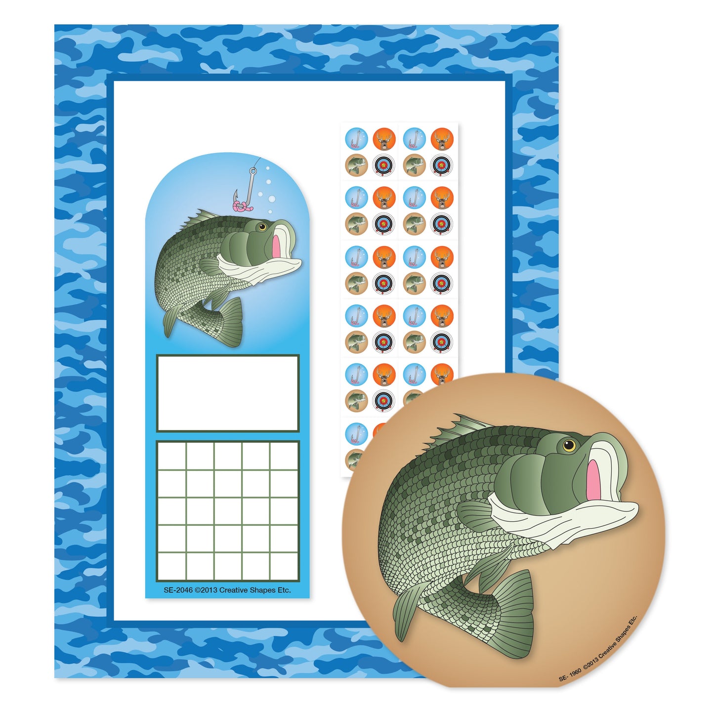 SHAPES ETC. Stationery Set - Water Camo